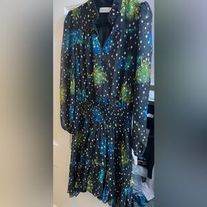 ALC silk midi length dress